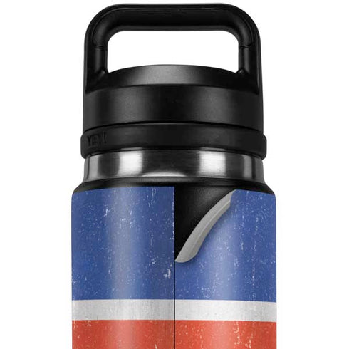 Iceland Flag Distressed YETI Rambler 26oz Bottle Skin