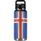 Iceland Flag Distressed YETI Rambler 36oz Bottle Skin