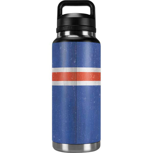 Iceland Flag Distressed YETI Rambler 36oz Bottle Skin