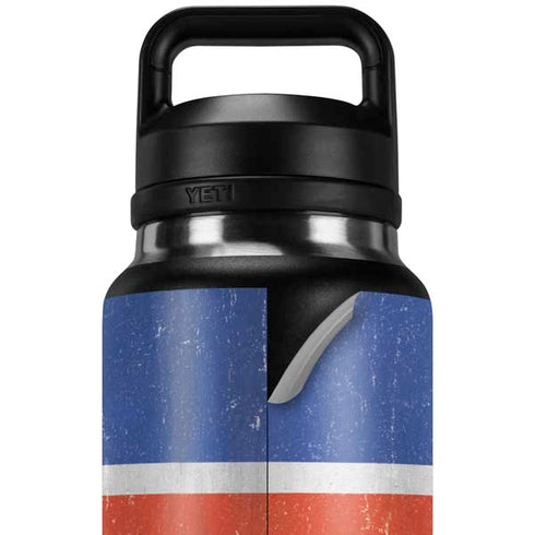 Iceland Flag Distressed YETI Rambler 36oz Bottle Skin