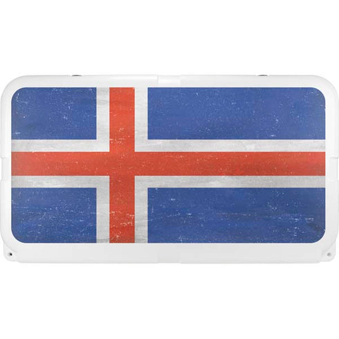 Iceland Flag Distressed YETI Tundra 75 Hard Cooler Skin