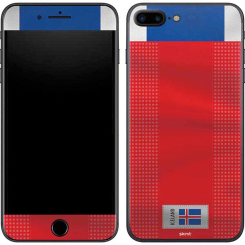 Iceland Soccer Flag iPhone 8 Plus Skin