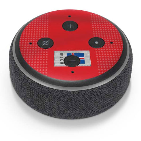 Iceland Soccer Flag Amazon Echo Dot Skin