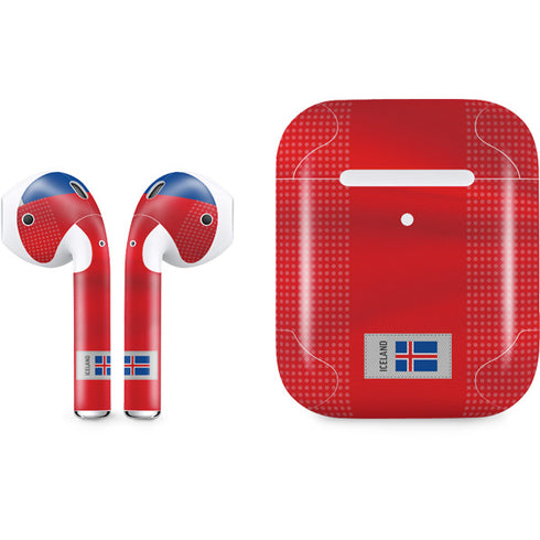 Iceland Soccer Flag Apple AirPods 2 Skin