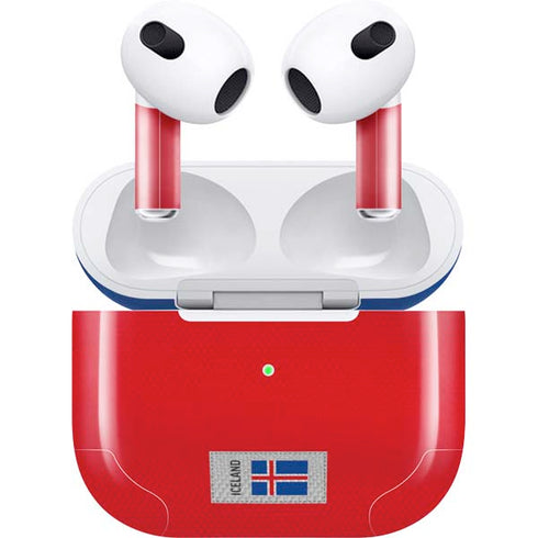 Iceland Soccer Flag Apple AirPods (3rd Gen 2021) Skin