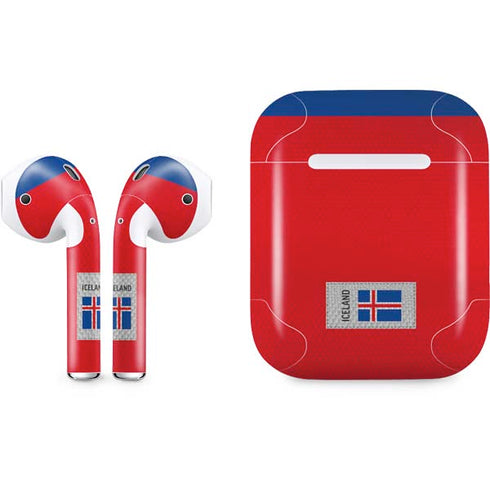Iceland Soccer Flag Apple AirPods Skin