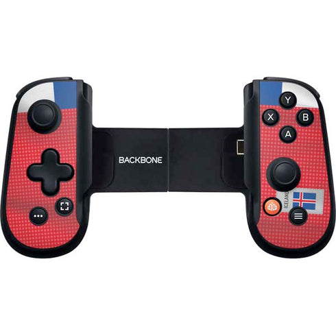 Iceland Soccer Flag Backbone One for iPhone Game Controller Skin