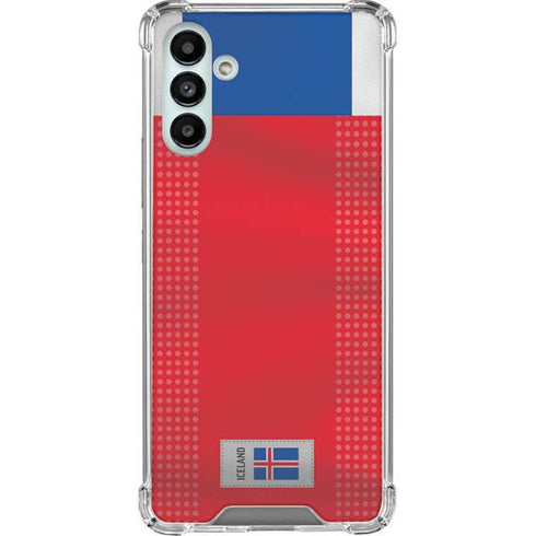 Iceland Soccer Flag Galaxy A13 5G Clear Case