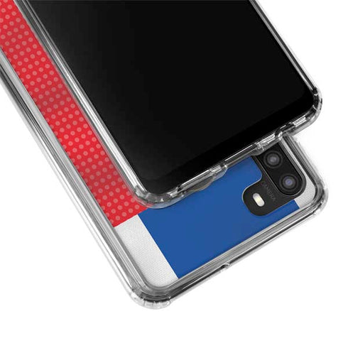 Iceland Soccer Flag Galaxy A21 Clear Case