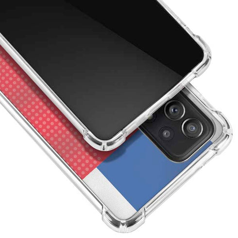 Iceland Soccer Flag Galaxy A72 5G Clear Case