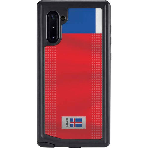 Iceland Soccer Flag Galaxy Note 10 Waterproof Case