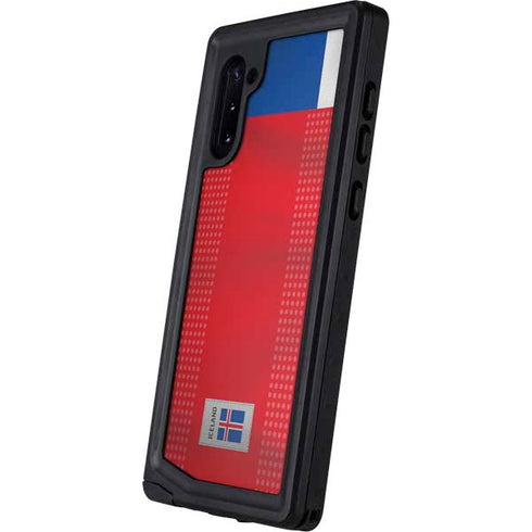 Iceland Soccer Flag Galaxy Note 10 Waterproof Case