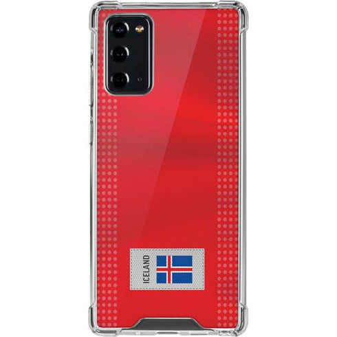 Iceland Soccer Flag Galaxy Note20 5G Clear Case
