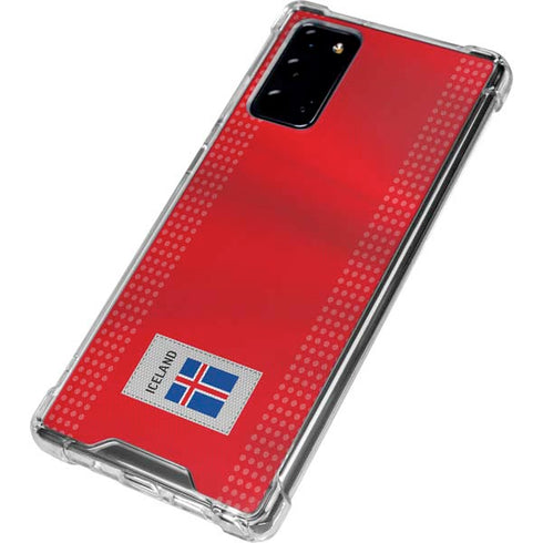 Iceland Soccer Flag Galaxy Note20 5G Clear Case