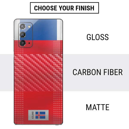 Iceland Soccer Flag Galaxy Note20 5G Skin