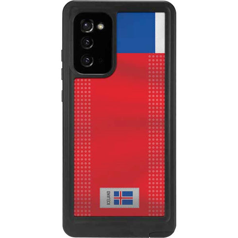 Iceland Soccer Flag Galaxy Note20 5G Waterproof Case