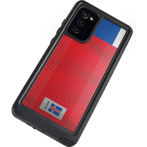 Iceland Soccer Flag Galaxy Note20 5G Waterproof Case