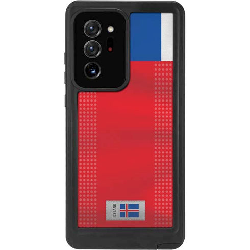 Iceland Soccer Flag Galaxy Note20 Ultra 5G Waterproof Case
