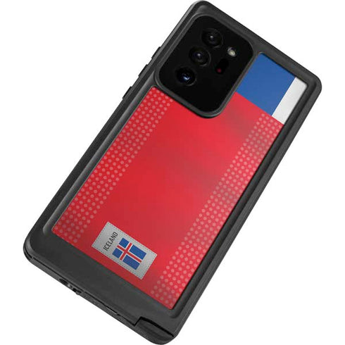 Iceland Soccer Flag Galaxy Note20 Ultra 5G Waterproof Case