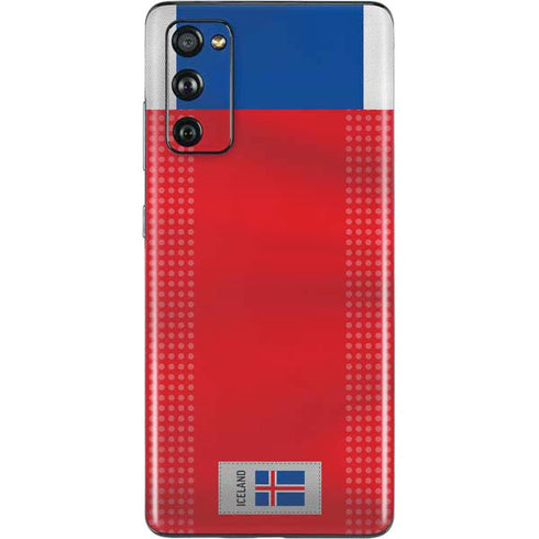Iceland Soccer Flag Galaxy S20 Fan Edition Skin