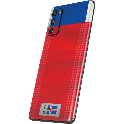 Iceland Soccer Flag Galaxy S20 Fan Edition Skin