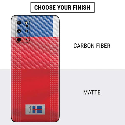 Iceland Soccer Flag Galaxy S20 Plus Skin