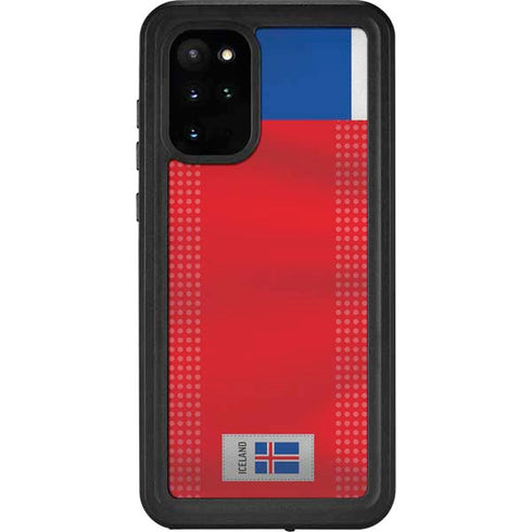 Iceland Soccer Flag Galaxy S20 Plus Waterproof Case