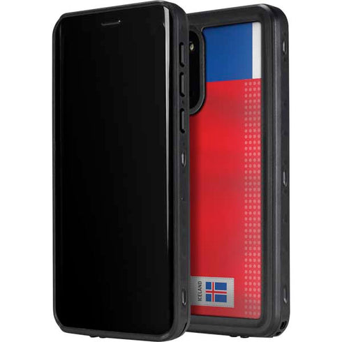 Iceland Soccer Flag Galaxy S20 Plus Waterproof Case