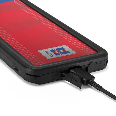 Iceland Soccer Flag Galaxy S20 Plus Waterproof Case