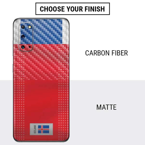 Iceland Soccer Flag Galaxy S20 Skin