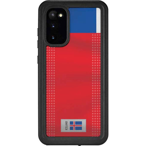 Iceland Soccer Flag Galaxy S20 Waterproof Case