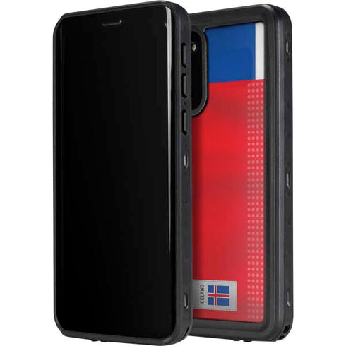 Iceland Soccer Flag Galaxy S20 Waterproof Case