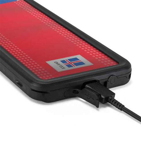 Iceland Soccer Flag Galaxy S20 Waterproof Case