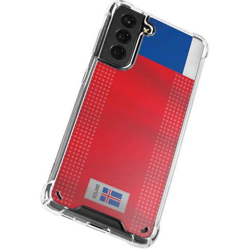 Iceland Soccer Flag Galaxy S21 Plus 5G Clear Case