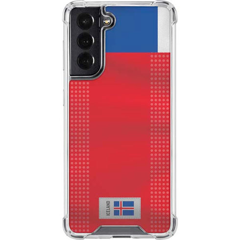 Iceland Soccer Flag Galaxy S22 Clear Case