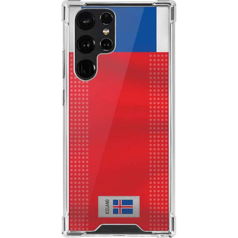 Iceland Soccer Flag Galaxy S22 Ultra Clear Case