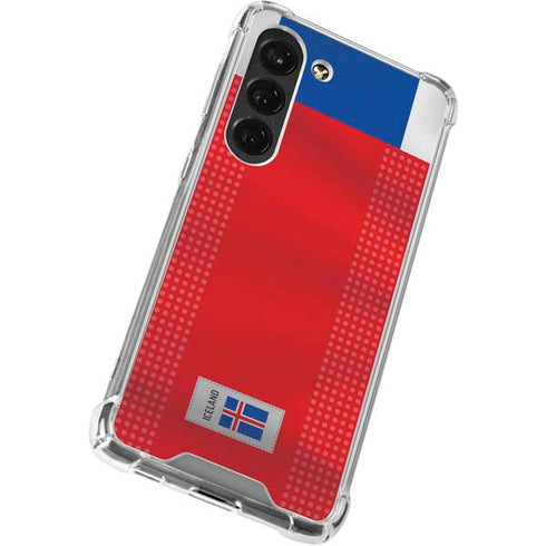 Iceland Soccer Flag Galaxy S23 Clear Case