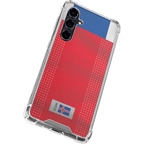 Iceland Soccer Flag Galaxy S23 FE Clear Case