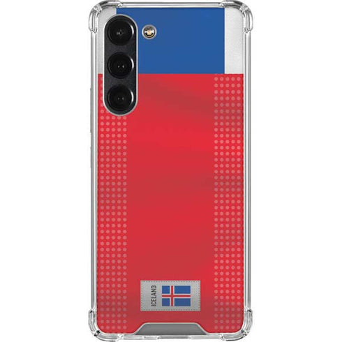 Iceland Soccer Flag Galaxy S23 Plus Clear Case