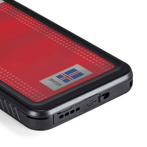 Iceland Soccer Flag Galaxy S23 Waterproof Case