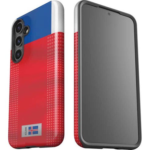 Iceland Soccer Flag Galaxy S24 Plus Impact Case