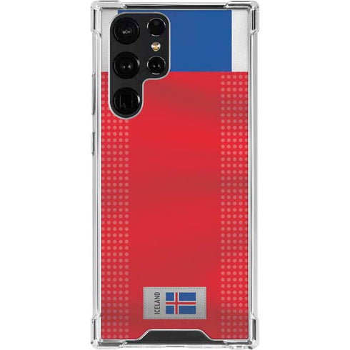Iceland Soccer Flag Galaxy S24 Ultra Clear Case