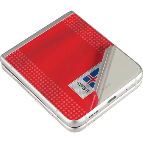 Iceland Soccer Flag Galaxy Z Flip3 5G Skin