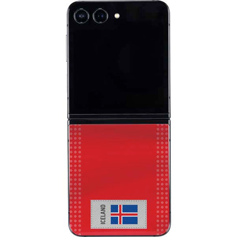 Iceland Soccer Flag Galaxy Z Flip5 5G Skin