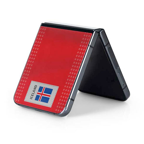 Iceland Soccer Flag Galaxy Z Flip5 5G Skin