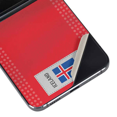 Iceland Soccer Flag Galaxy Z Flip5 5G Skin