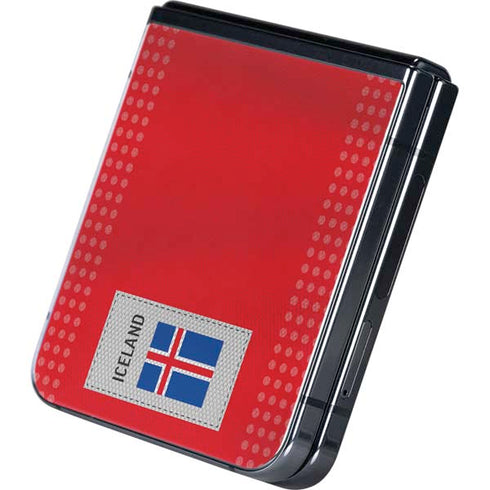 Iceland Soccer Flag Galaxy Z Flip5 5G Skin