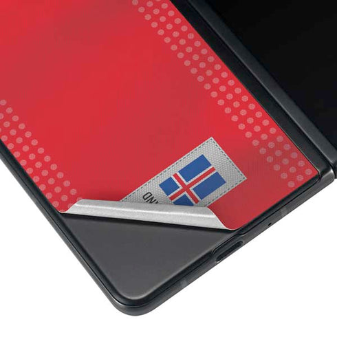 Iceland Soccer Flag Galaxy Z Fold4 5G Skin