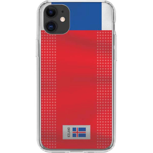 Iceland Soccer Flag iPhone 11 Clear Case
