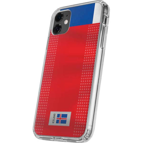 Iceland Soccer Flag iPhone 11 Clear Case